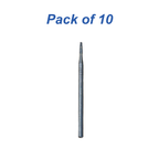 #702 Carbide Fissure Bur Flat-End Cross-Cut Tapered for Oral Surgery HPL 65 mm  - Vitality™  (10 per Pack)