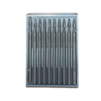 Pack of 10 Vitality 703 surgical carbide fissure burs with HP Shank 1 in tray packaging