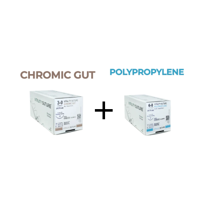 1 Box 6-0 Polypropylene & 1 Box 3-0 Chromic Gut