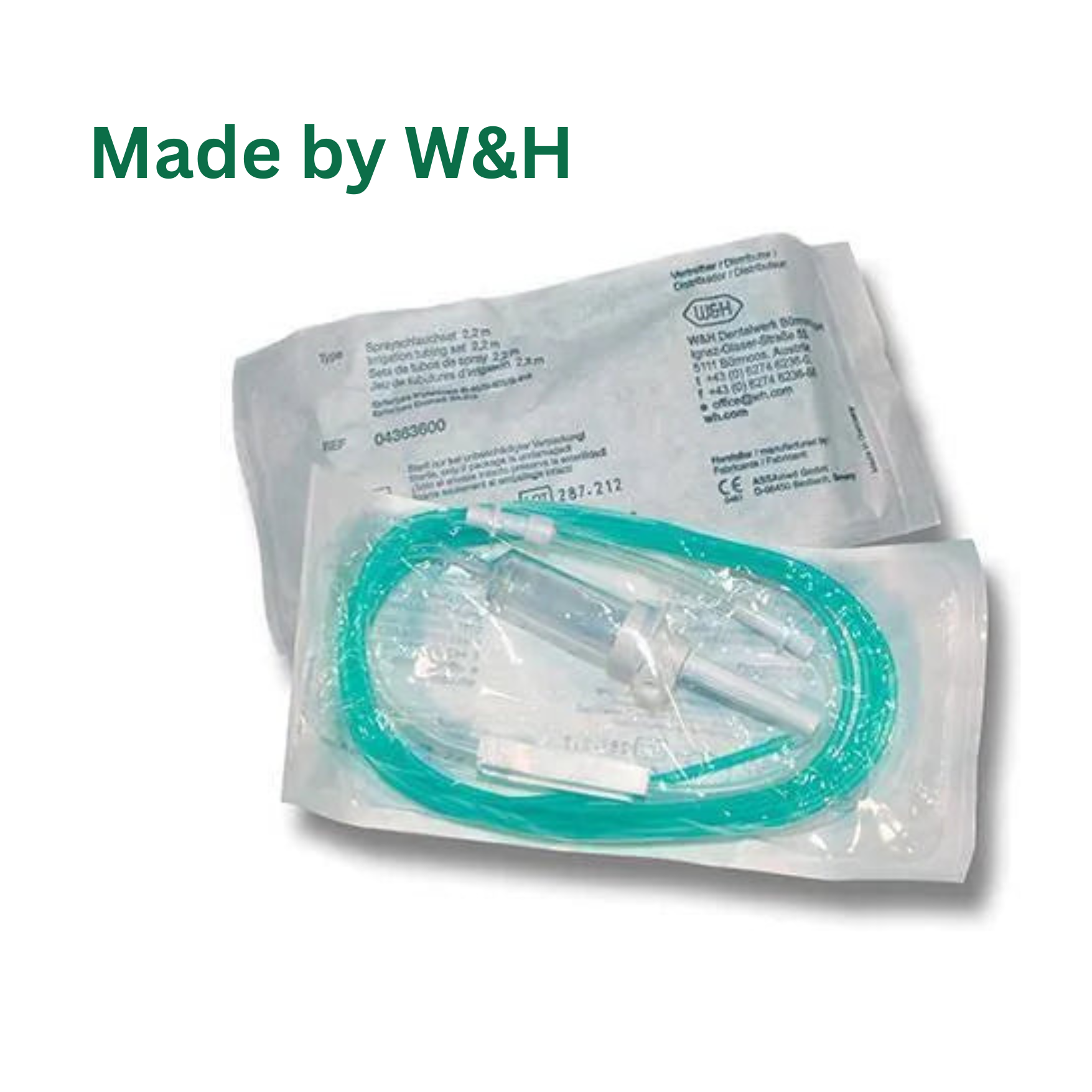 04363600 W&H Disposable Dental Irrigation Tubing-2.2m (6 per Pack)-for W&H 1.8m motors