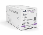 Vitality 4-0 PGA (Polyglycolic Acid) Suture, Violet, 28'',19mm, 3/8 Reverse Cutting Needle - Vitality™ (Box of 12)