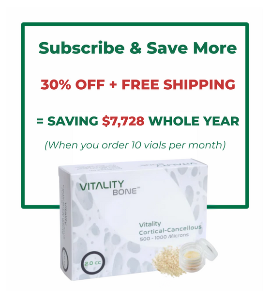 Vitality™ 2.0 CC Mineralized 70/30 Cortical/Cancellous Allograft Blend