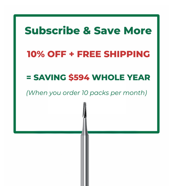 #1701 Carbide Fissure Bur HP 44.5 mm - Vitality™