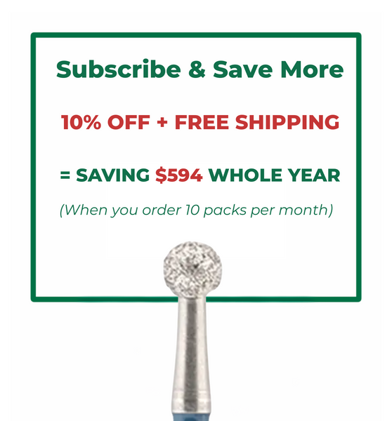 #8 Oral Surgery Round Diamonds 44.5mm (Pack of 10)
