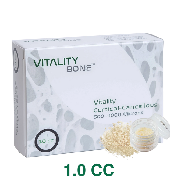 Vitality™ 1.0 CC Mineralized 70/30 Cortical/Cancellous Allograft Blend