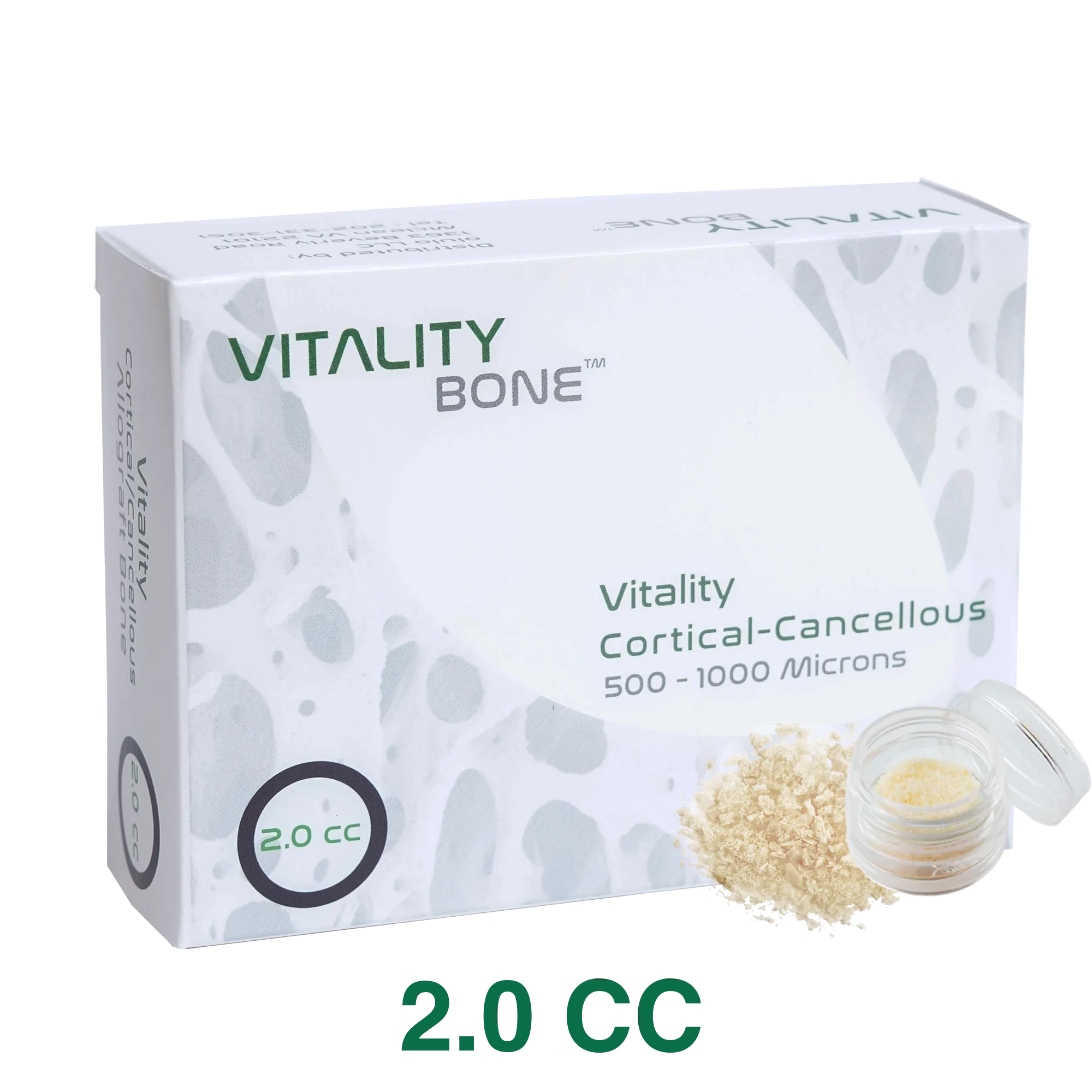Vitality™ 2.0 CC Mineralized 70/30 Cortical/Cancellous Allograft Blend